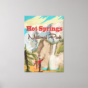 Hot Springs National Park Reiseplakat Leinwanddruck