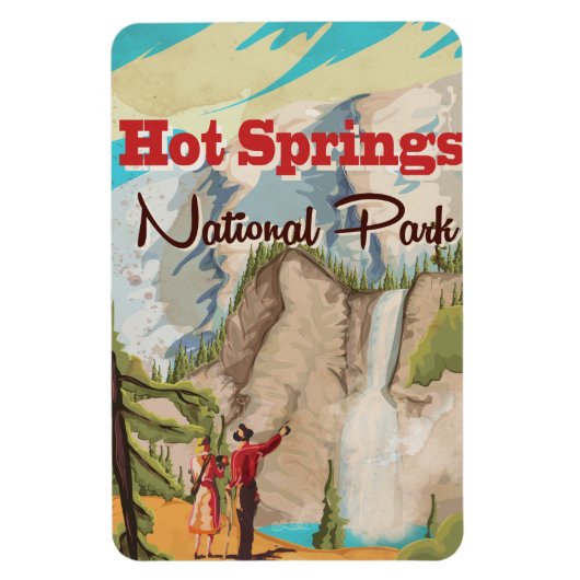 Hot Springs National Park Reiseplakat Magnet (Vertikal)
