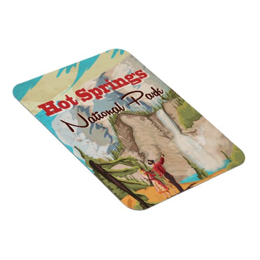 Hot Springs National Park Reiseplakat Magnet (Rechte Seite)