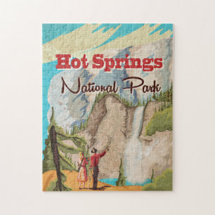 Hot Springs National Park Reiseplakat Magnet Puzzle