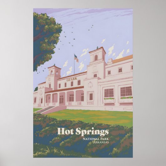 Hot Springs National Park Reiseplakat Poster (Vorne)