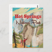 Hot Springs National Park Reiseplakat Postkarte (Vorne/Hinten)