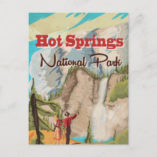 Hot Springs National Park Reiseplakat Postkarte