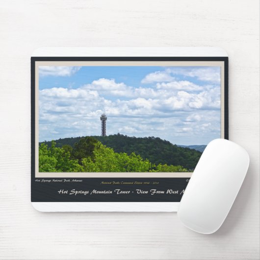 Hot Springs National Park Tower Centennial Ed Mousepad (Mit Mouse)