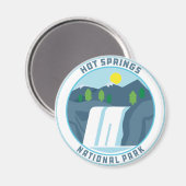 Hot Springs National Park Wasserfall Arkansas Magnet (Vorderseite/Rückseite)