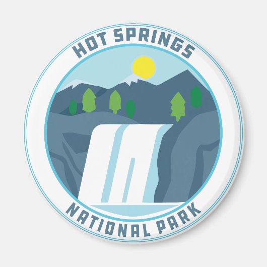 Hot Springs National Park Wasserfall Arkansas Magnet (Vorne)