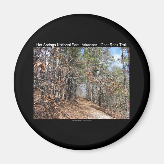 Hot Springs Nationalpark, AR Goat Rock Trail Magnet (Vorne)