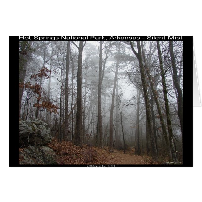 Hot Springs Nationalpark, AR Silent Mist Geschenke (Vorderseite (Horizontal))