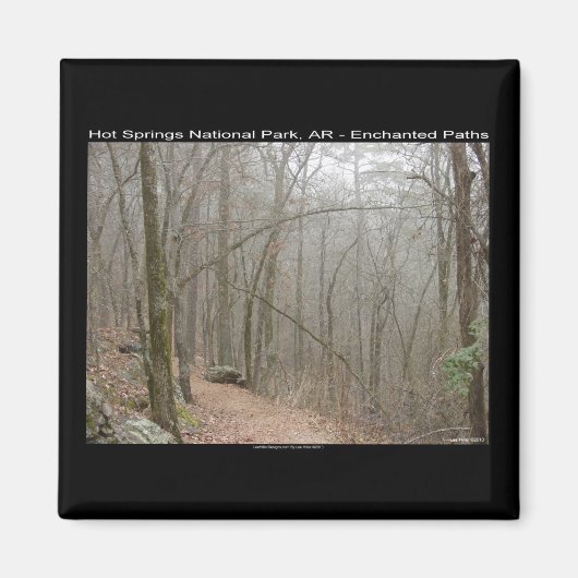 Hot Springs Nationalpark, AR - verzauberte Wege Magnet (Vorne)