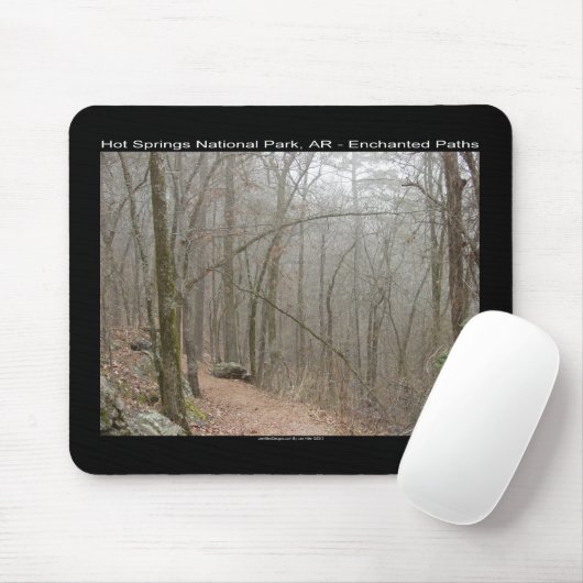 Hot Springs Nationalpark, AR - verzauberte Wege Mousepad (Mit Mouse)