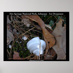 Hot Springs Nationalpark, Arkansas - Eisschmuck Poster