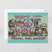 Hot Springs Nationalpark Arkansas Postcard Postkarte (Vorne/Hinten)