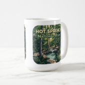 Hot Springs Nationalpark Arkansas Retro Kaffeetasse (VorderseiteRechts)