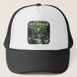 Hot Springs Nationalpark Arkansas Retro Truckerkappe
