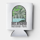 Hot Springs Nationalpark Arkansas Vintag Dosenkühler (Vorderseite)