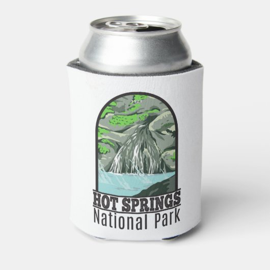 Hot Springs Nationalpark Arkansas Vintag Dosenkühler (Kanne Rückseite)