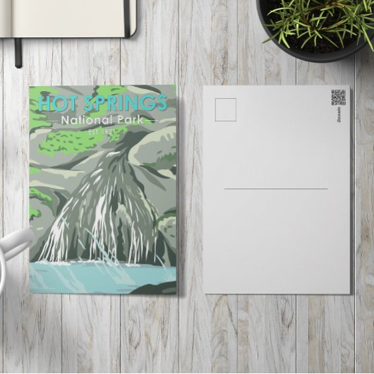Hot Springs Nationalpark Arkansas Vintag Postkarte