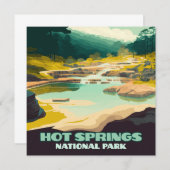 Hot Springs Nationalpark Arkansas Vintag Retro (Vorne/Hinten)