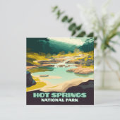 Hot Springs Nationalpark Arkansas Vintag Retro (Stehend Vorderseite)