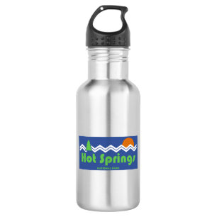 Hot Springs Nationalpark Retro Edelstahlflasche