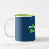 Hot Springs Nationalpark Retro Zweifarbige Tasse (Links)