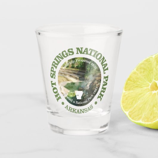 Hot Springs NP2 Schnapsglas (Vorderseite)