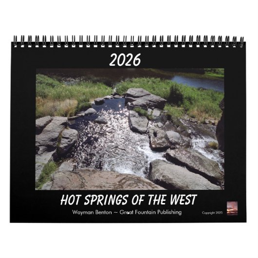 HOT SPRINGS OF THE WEST Calendar Kalender (Titelbild)