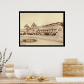 Hot Springs Plunge Bath House SD 1891 Poster (Küche)
