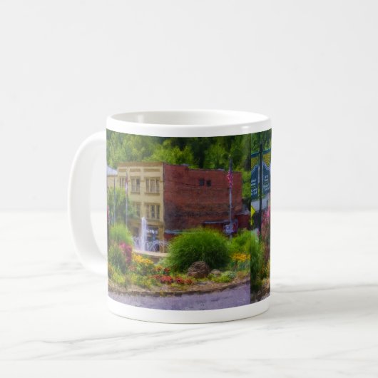 Hot Springs Roundabout Painterly Coffee Tasse (Vorderseite Links)