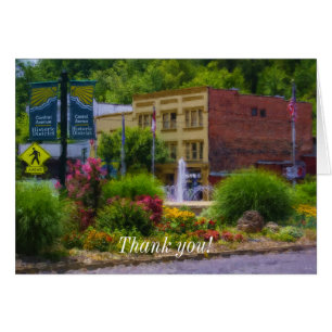 Hot Springs Roundabout Painterly Dankeschön Card