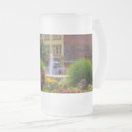 Hot Springs Roundabout Painterly Mattiert Glass Be Mattglas Bierglas (VorderseiteRechts)