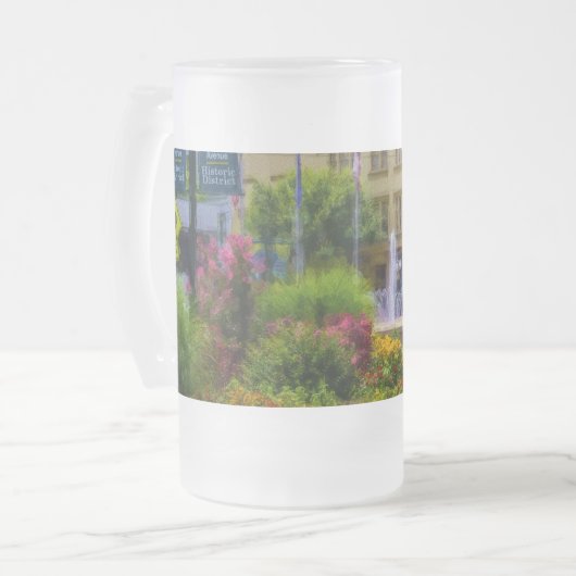 Hot Springs Roundabout Painterly Mattiert Glass Be Mattglas Bierglas (Vorderseite Links)