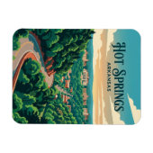 Hot Springs USA Magnet (Horizontal)