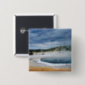 Hot Springs Yellowstone Button (Vorne & Hinten)