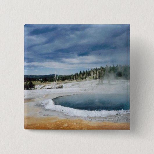 Hot Springs Yellowstone Button (Vorderseite)