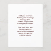 Hot Stone Massage Foto Flyer (Hinten)