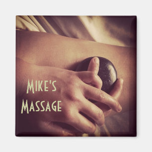 Hot Stone Massage Foto Magnet