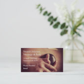 Hot Stone Massage Foto Terminkarte (Stehend Vorderseite)