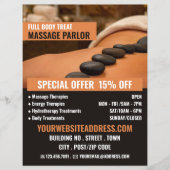 Hot Stone Massage, Massage Therapie Massage Parcou Flyer (Vorne)