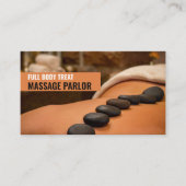 Hot Stone Massage, Massagetherapeut Visitenkarte (Vorderseite)