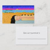 Hot Stone Massage Terminkarte (Vorne/Hinten)