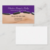 Hot Stone Massage Therapie Visitenkarte (Vorne/Hinten)