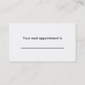 Hot Stone Massage Therapy Business Card Terminkarte (Rückseite)