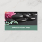 Hot Stone Massage Therapy Business Cards Visitenkarte (Vorderseite)