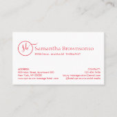 Hot Stone Wellness-Center Retreat Massage Visitenkarte (Vorderseite)