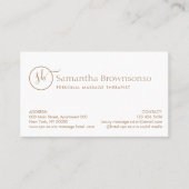 Hot Stone Wellness-Center Retreat Massage Visitenkarte (Vorderseite)