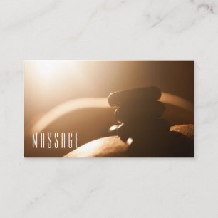 Hot Stones Massage Therapy Business Cards Visitenkarte