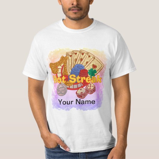 Hot Streak Poker T-Shirt (Vorderseite)