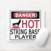 Hot String Bass Player Mousepad (Mit Mouse)