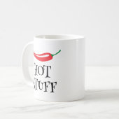 Hot Stube lustig würzig Cayenne Chili Pfeffer Kaffeetasse (Vorderseite Links)